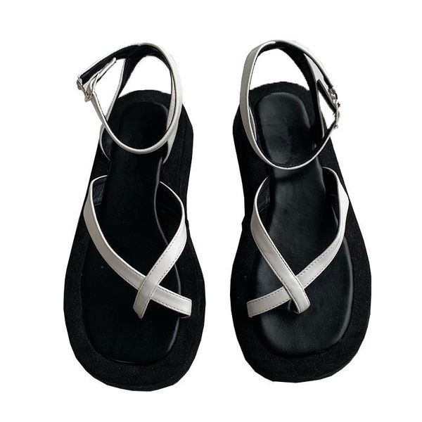 sandals summer 2021 flat low heel soft bottom all-match retro comfortable thick roman flip-flop zapatillas mujer, Black
sandals summer 2021 flat low heel soft bottom all-match retro comfortable thick roman flip-flop zapatillas mujer, Black