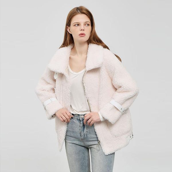 woman fur wool coat loose short warm winter white jacket women's jackets, Black;brown
woman fur wool coat loose short warm winter white jacket women's jackets, Black;brown