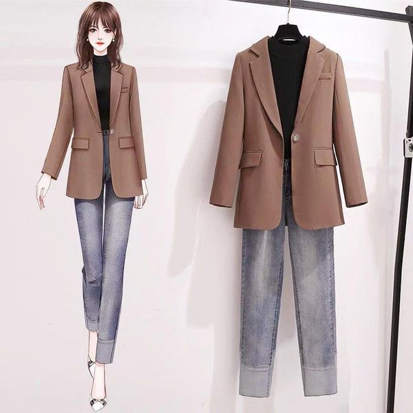 women's suits & blazers casual long sleeve spring autumn solid color slim office lady fashion cardigan elegant clothes blazer, White;black
women's suits & blazers casual long sleeve spring autumn solid color slim office lady fashion cardigan elegant clothes blazer, White;black