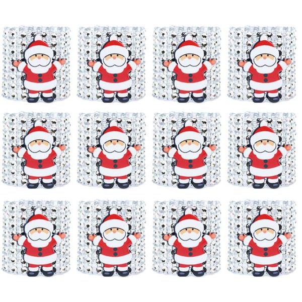 12pcs christmas napkin rings serviette buckles holders for dining table holiday decorations (silver)
12pcs christmas napkin rings serviette buckles holders for dining table holiday decorations (silver)