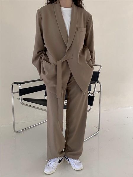 spring fashion women loose blazer jacket with long trouse ladies casual ol pants suits 2 piece sets gdnz 5.05 women's two, White
spring fashion women loose blazer jacket with long trouse ladies casual ol pants suits 2 piece sets gdnz 5.05 women's two, White
