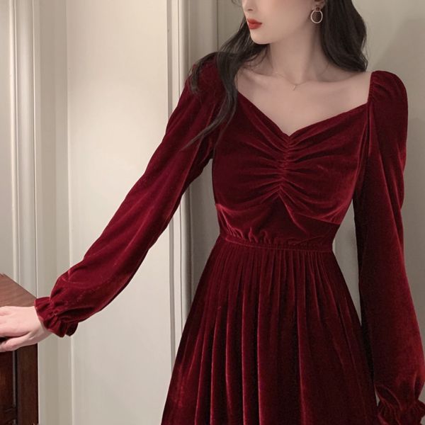 casual dresses winter hepburn style retro temperament v-neck high waist high-quality soft ankle long acy7, Black;gray
casual dresses winter hepburn style retro temperament v-neck high waist high-quality soft ankle long acy7, Black;gray