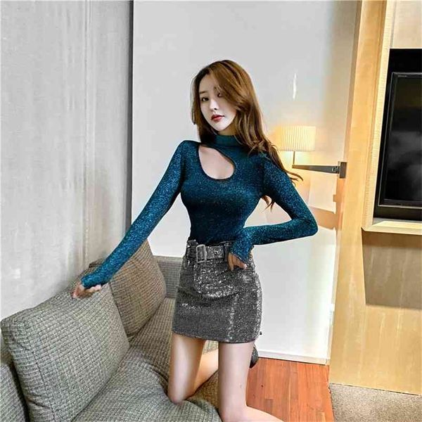 spring autumn women's set korean style hollow base long sleeve + high waist thin skirt two piece female sets ll216 210506, Black;white
spring autumn women's set korean style hollow base long sleeve + high waist thin skirt two piece female sets ll216 210506, Black;white