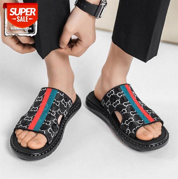 men's slippers non-slip outer wear one-word sandals beach trend korean home personality indoor #qe2e, Black
men's slippers non-slip outer wear one-word sandals beach trend korean home personality indoor #qe2e, Black