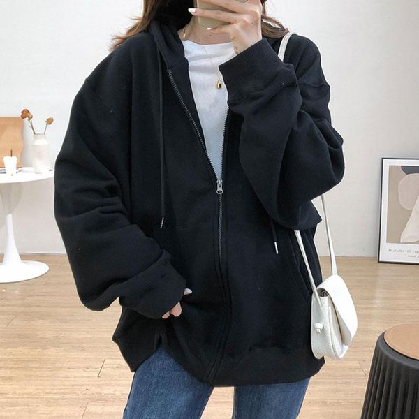 women's polos pocket jacket black fashion zipper long-sleeved autumn and winter ins trend clothes casual sports hoodie, White
women's polos pocket jacket black fashion zipper long-sleeved autumn and winter ins trend clothes casual sports hoodie, White