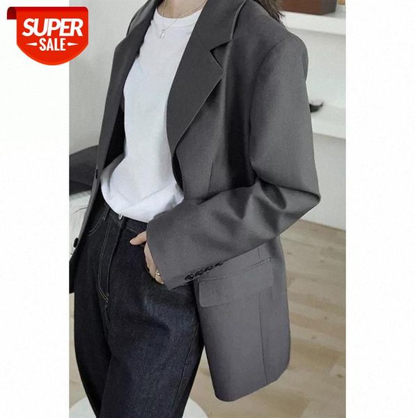 women's suit jacket korean style temperament british loose casual street fried small design sense #fy2r, Black;gray
women's suit jacket korean style temperament british loose casual street fried small design sense #fy2r, Black;gray