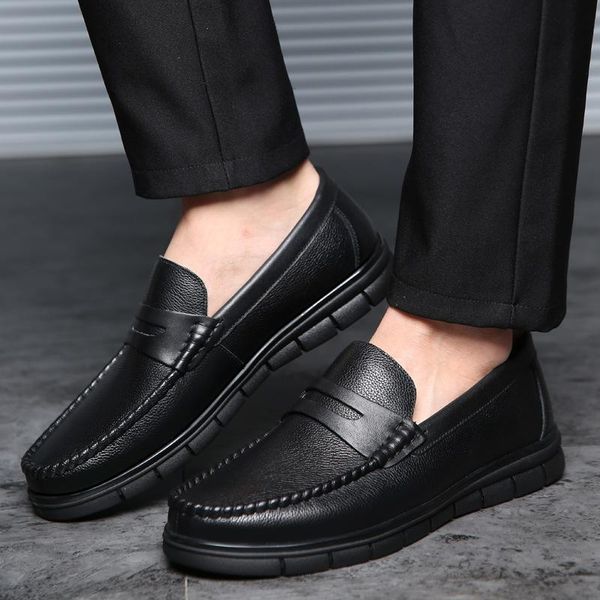 dress shoes men's casual men moccasins autumn fashion driving boat male genuine leather slip-on classic man's loafers 6758, Black
dress shoes men's casual men moccasins autumn fashion driving boat male genuine leather slip-on classic man's loafers 6758, Black