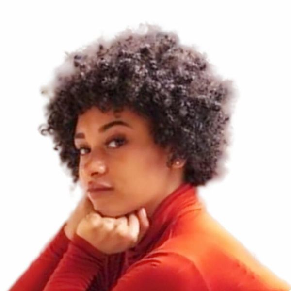short afro kinky curly bob pixie cut wig full machine made no lace human remy brazilian hair wigs with bang for black women, Black;brown
short afro kinky curly bob pixie cut wig full machine made no lace human remy brazilian hair wigs with bang for black women, Black;brown