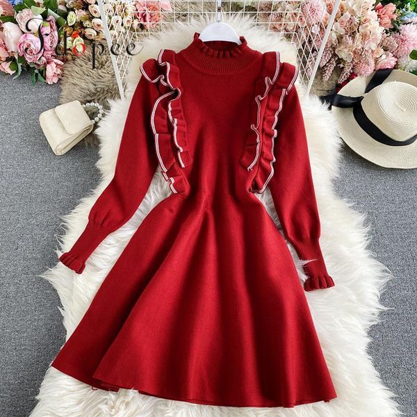 casual dresses dress women autumn winter fashion streetwear stand collar ruffle solid color elegant collect waist comfort soft vestidos, Black;gray
casual dresses dress women autumn winter fashion streetwear stand collar ruffle solid color elegant collect waist comfort soft vestidos, Black;gray
