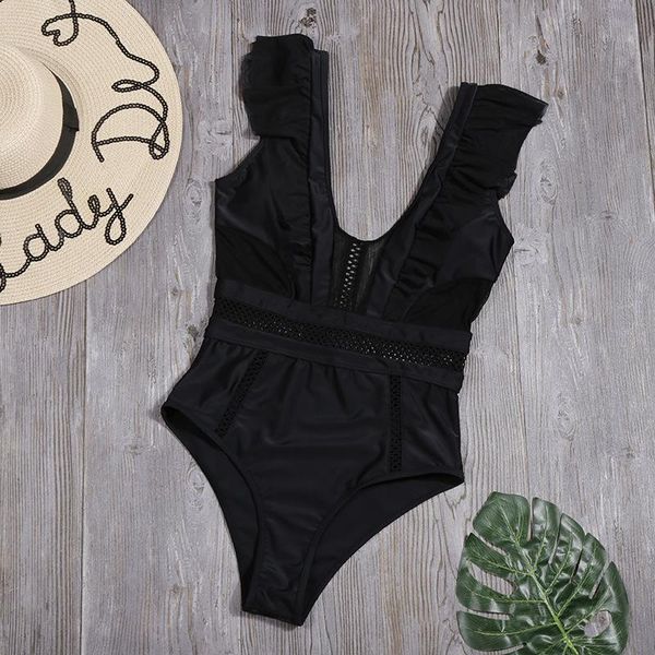 solid one piece swimsuit women ruffle swimwear black backless beachwear summer female monokini swimming suit one-piece suits
solid one piece swimsuit women ruffle swimwear black backless beachwear summer female monokini swimming suit one-piece suits