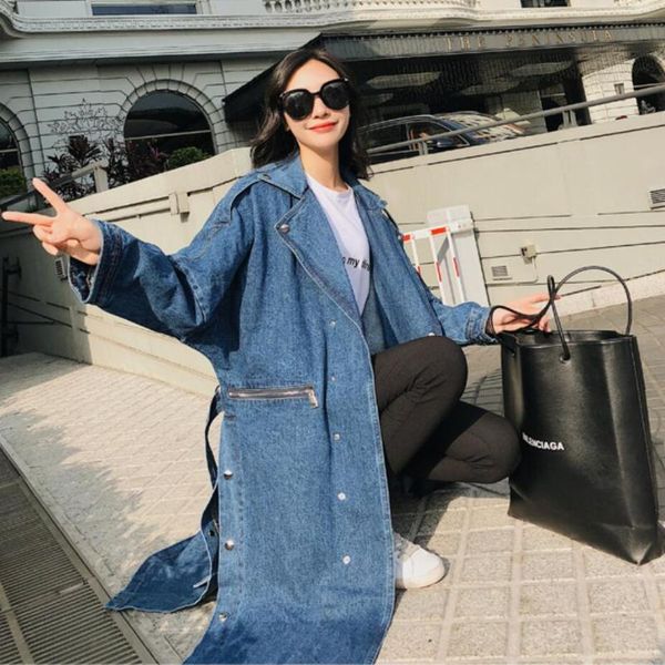 women's trench coats casaco feminino direct selling full solid coat 2021 long casual button over the knee loose women, Tan;black
women's trench coats casaco feminino direct selling full solid coat 2021 long casual button over the knee loose women, Tan;black