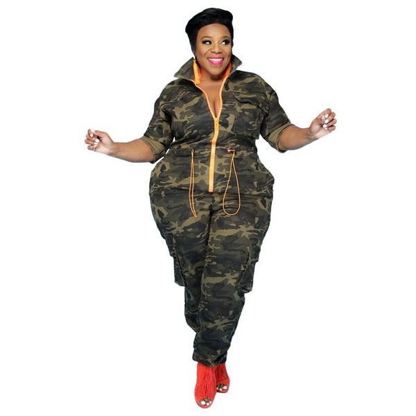 plus size tracksuits camouflage jumpsuit zipper collect waist overalls women long pants suit casual rompers stylish onesie outfit, Black
plus size tracksuits camouflage jumpsuit zipper collect waist overalls women long pants suit casual rompers stylish onesie outfit, Black