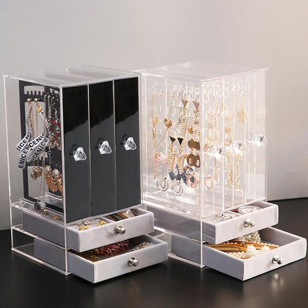 jewelry pouches, bags transparent acrylic storage box case organizer for women's necklace ring display stand dresser dustproof rack, Pink;blue
jewelry pouches, bags transparent acrylic storage box case organizer for women's necklace ring display stand dresser dustproof rack, Pink;blue