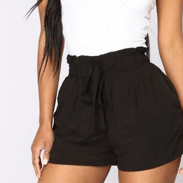 femme retro casual fit womens short elastic waist pocket high string joggers, White;black
femme retro casual fit womens short elastic waist pocket high string joggers, White;black
