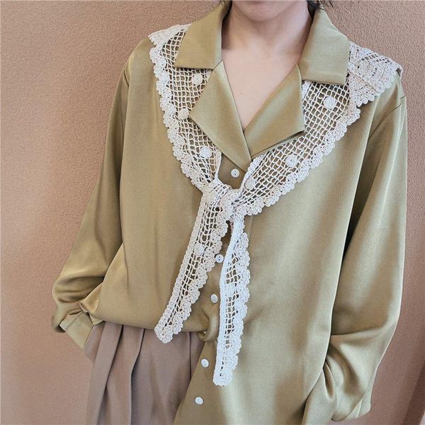 scarves women's lapel large shawl wrapped with ribbon bow and fake double necklace, Blue;gray
scarves women's lapel large shawl wrapped with ribbon bow and fake double necklace, Blue;gray