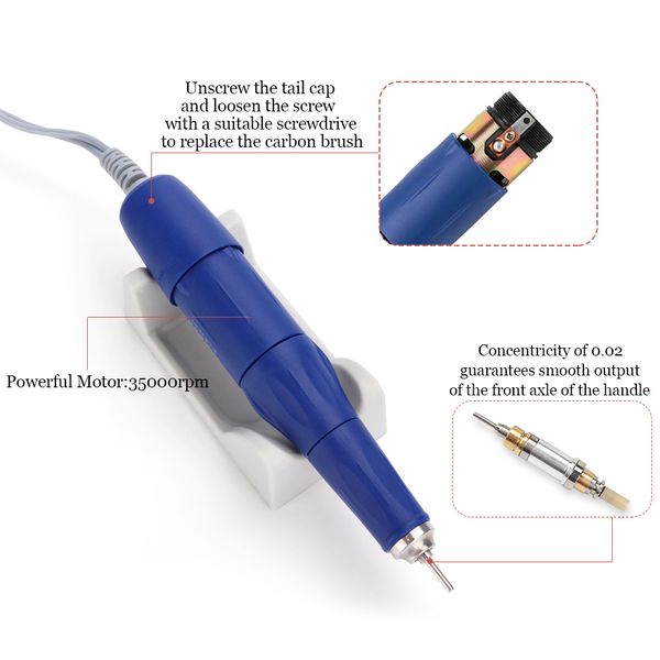 strong 210 105l 65w 35000rpm electric nail drill machine 210 model handpiece manicure pedicure nail file bit nail art equipment
strong 210 105l 65w 35000rpm electric nail drill machine 210 model handpiece manicure pedicure nail file bit nail art equipment