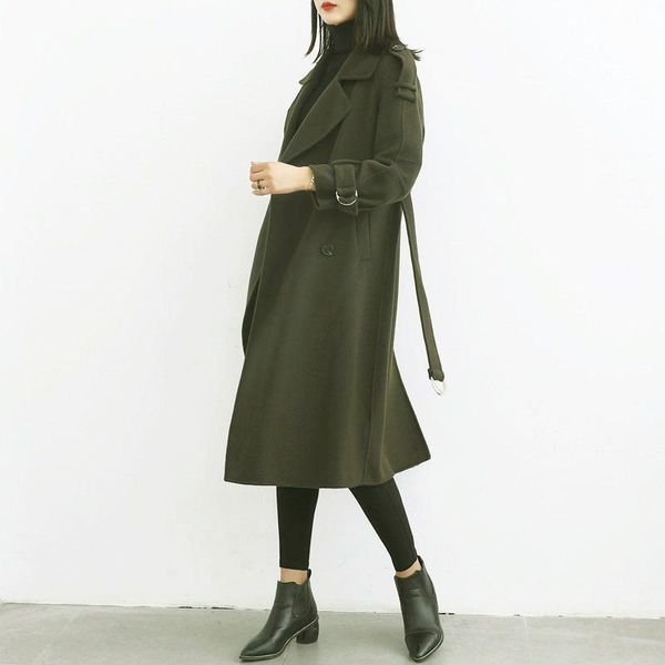 women's wool & blends double-sided 100% cashmere overcoat coat women casual solid double breasted outwear sashes chic epaulet design l, Black
women's wool & blends double-sided 100% cashmere overcoat coat women casual solid double breasted outwear sashes chic epaulet design l, Black
