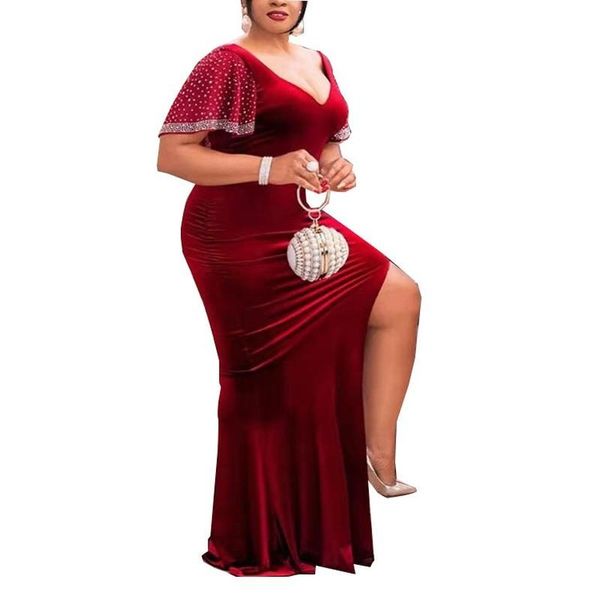 plus size dresses v-neck bodycon dress for woman curved open back floor trendy elegant birthday party wear, Black
plus size dresses v-neck bodycon dress for woman curved open back floor trendy elegant birthday party wear, Black
