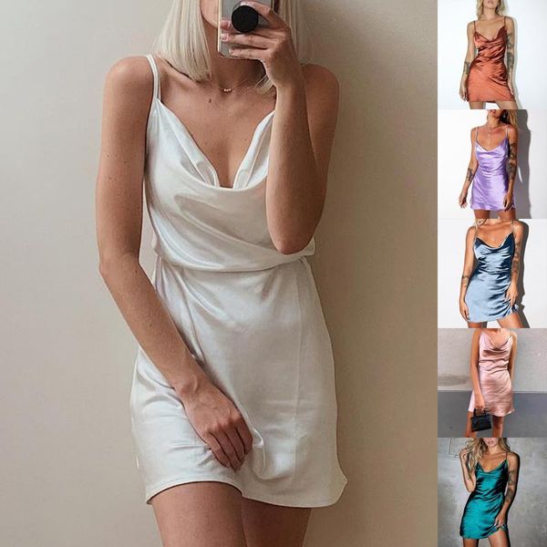 women suspender dress fashion pure color drawstring backless sleeveless pencil dresses tight satin short mini casual, Black;gray
women suspender dress fashion pure color drawstring backless sleeveless pencil dresses tight satin short mini casual, Black;gray