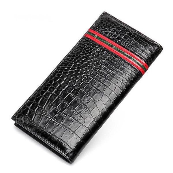 crocodile leather women card wallets pocket bag suit head belly men's designer long carteira masculina cartera monederos mujer, Red;black
crocodile leather women card wallets pocket bag suit head belly men's designer long carteira masculina cartera monederos mujer, Red;black