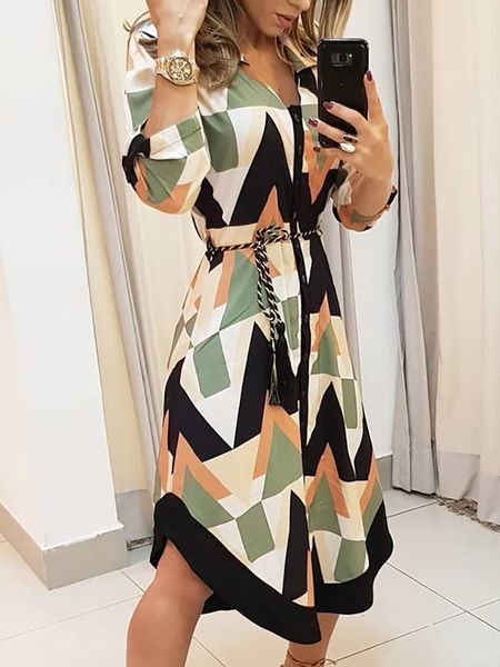 casual dresses women elegant leisure midi shirt party dress 2021 summer ladies slim fit colorblock geo print asymmetrical, Black;gray
casual dresses women elegant leisure midi shirt party dress 2021 summer ladies slim fit colorblock geo print asymmetrical, Black;gray