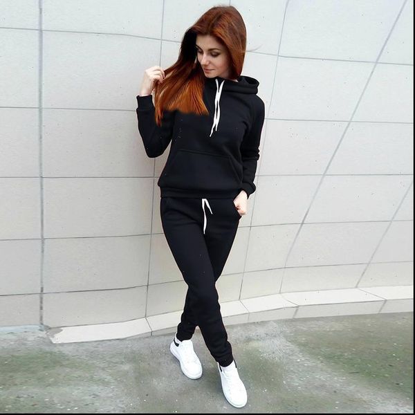 4 colors autumn fashion womens tracksuits casual sportswear tracksuit hoodies pants gym running fitness plus size, Gray
4 colors autumn fashion womens tracksuits casual sportswear tracksuit hoodies pants gym running fitness plus size, Gray
