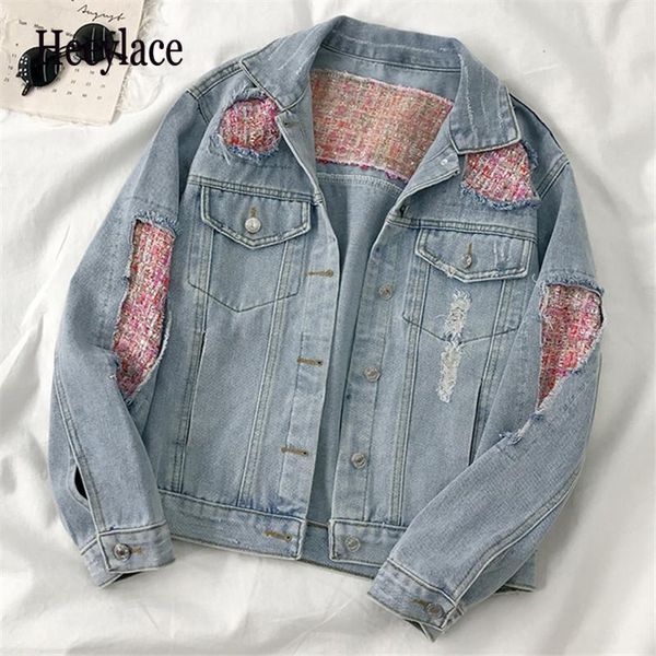 women's jackets denim womne plaid patchwork autumn 2021 streetwear ropa mujer bf loose chaqueta vinatge, Black;brown
women's jackets denim womne plaid patchwork autumn 2021 streetwear ropa mujer bf loose chaqueta vinatge, Black;brown