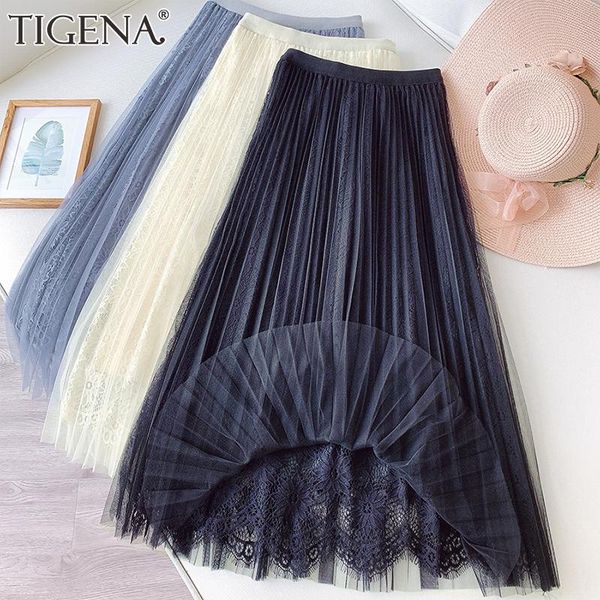 korean cute lace tulle long skirt women 2021 summer elegant a line high waist pleated mid-length mesh female ladies skirts, Black
korean cute lace tulle long skirt women 2021 summer elegant a line high waist pleated mid-length mesh female ladies skirts, Black