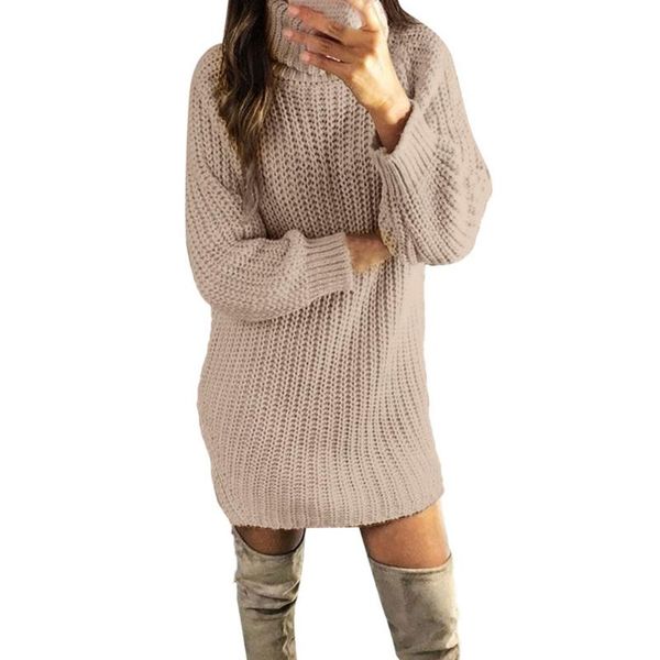 sagace dress turtleneck long sleeve sweater women autumn winter loose tunic knitted casual clothes solid pink gray dresses, Black;gray
sagace dress turtleneck long sleeve sweater women autumn winter loose tunic knitted casual clothes solid pink gray dresses, Black;gray