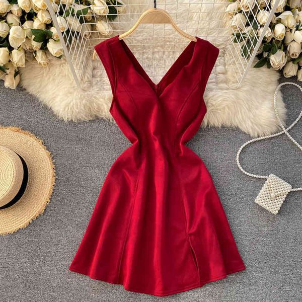 singreiny women sleeveless mini dress korean v neck elegant solid a-line dresses summer chic split streetwear short dress 210419, Black;gray
singreiny women sleeveless mini dress korean v neck elegant solid a-line dresses summer chic split streetwear short dress 210419, Black;gray