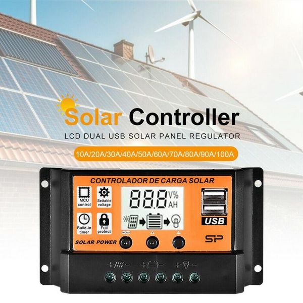 remote controlers 10-100a solar panel battery regulator charge controller 12 / 24v auto dual usb with lcd ip32 pv timerdi car
remote controlers 10-100a solar panel battery regulator charge controller 12 / 24v auto dual usb with lcd ip32 pv timerdi car