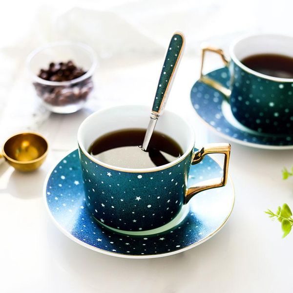 cups & saucers european creative starry ceramic coffee cup dish set british luxury gold afternoon tea flower balck
cups & saucers european creative starry ceramic coffee cup dish set british luxury gold afternoon tea flower balck
