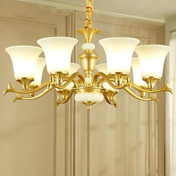 chandeliers european style chandelier all copper living room dining study bedroom luxury natural white jade indoor lightings
chandeliers european style chandelier all copper living room dining study bedroom luxury natural white jade indoor lightings
