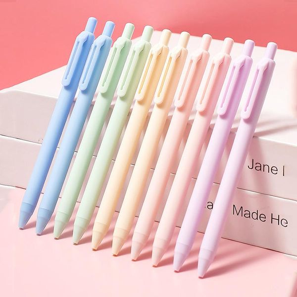 gel pens 6 pcs/lot macaron candy color pen 0.5mm black ink for school office writing tool students girls gifts kawaii stationery
gel pens 6 pcs/lot macaron candy color pen 0.5mm black ink for school office writing tool students girls gifts kawaii stationery