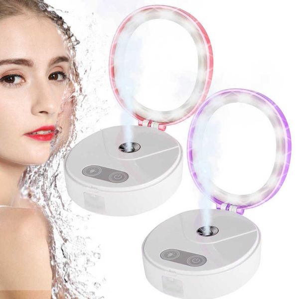 hair brushes mini sprayer face moisturizing beauty instrument usb led light with mirror, Silver
hair brushes mini sprayer face moisturizing beauty instrument usb led light with mirror, Silver