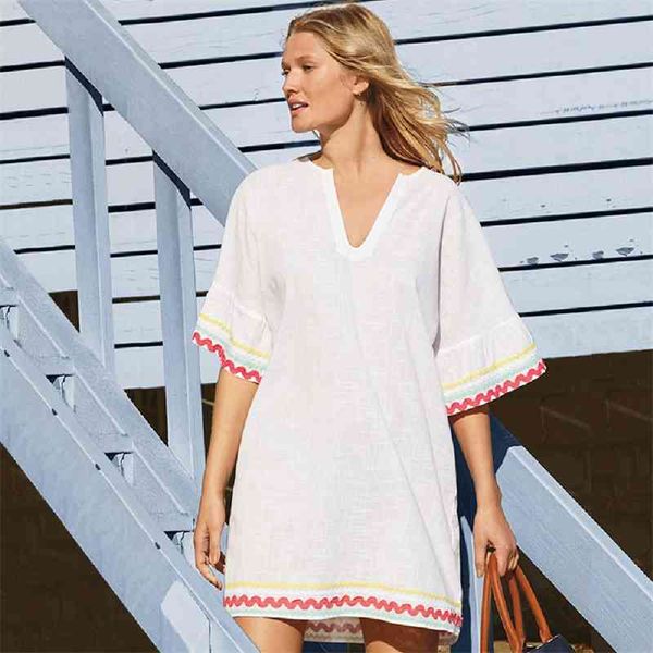 tunics for beach swimsuit cover ups kaftan dress robe de plage embroidery bikini up pareo up #q563 210420, White;black
tunics for beach swimsuit cover ups kaftan dress robe de plage embroidery bikini up pareo up #q563 210420, White;black