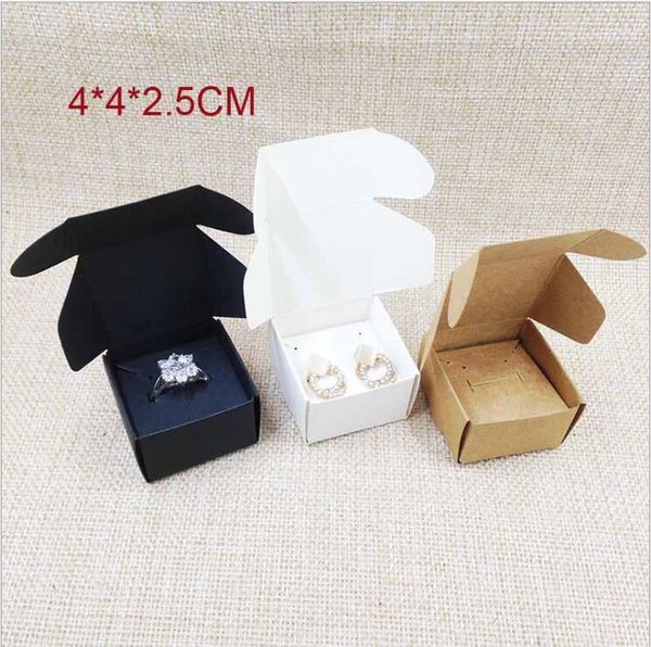 gift wrap 50pcs kraft paper box mini earrings ring jewelry with holder card black white brown handmade soap packaging boxes
gift wrap 50pcs kraft paper box mini earrings ring jewelry with holder card black white brown handmade soap packaging boxes