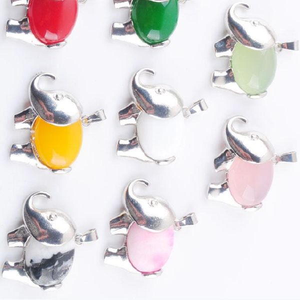 other fashion accessories wojiaer energy cute elephant pendants natural chalcedony jades gem stone for child jewelry chakra yellow white red, Silver
other fashion accessories wojiaer energy cute elephant pendants natural chalcedony jades gem stone for child jewelry chakra yellow white red, Silver