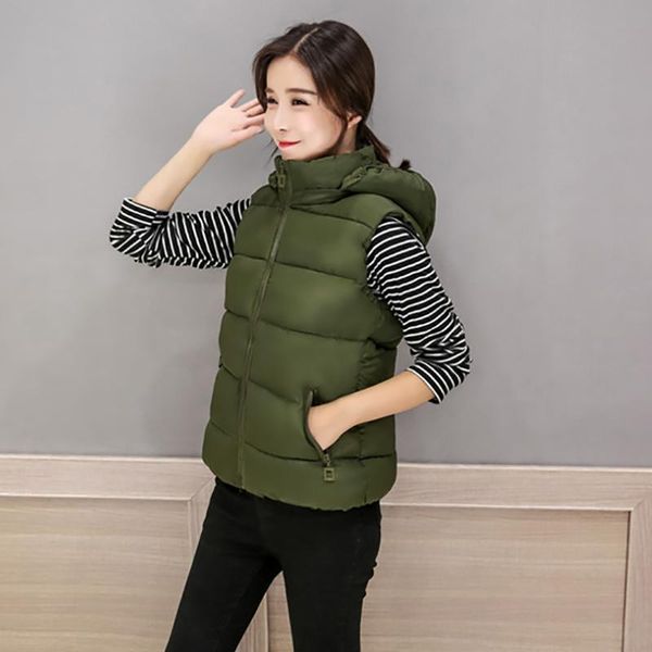 women's vests women winter autumn hooded vest waistcoat sleeveless jacket suit collar down cotton warm thick short outwear female overc, Black;white
women's vests women winter autumn hooded vest waistcoat sleeveless jacket suit collar down cotton warm thick short outwear female overc, Black;white