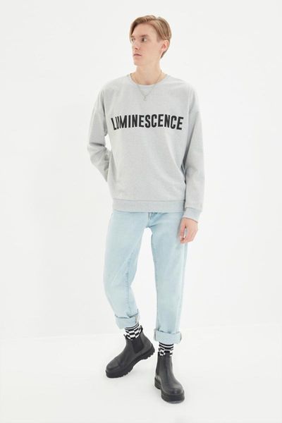 men's hoodies & sweatshirts trendyol male printed oversize fit sweatshirt tmnaw22sw0793, Black
men's hoodies & sweatshirts trendyol male printed oversize fit sweatshirt tmnaw22sw0793, Black