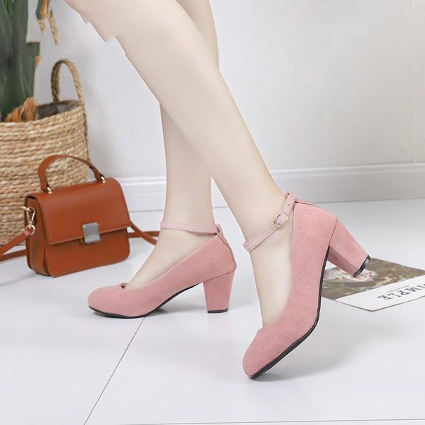 dress shoes ankle strap 5cm high heels autumn flock round toe pumps female summer women fashion shallow sandals, Black
dress shoes ankle strap 5cm high heels autumn flock round toe pumps female summer women fashion shallow sandals, Black