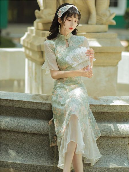 ethnic clothing oriental costume retro dress female first love in summer improved bone erosion cheongsam 2021 chinese cheongsam., Red
ethnic clothing oriental costume retro dress female first love in summer improved bone erosion cheongsam 2021 chinese cheongsam., Red