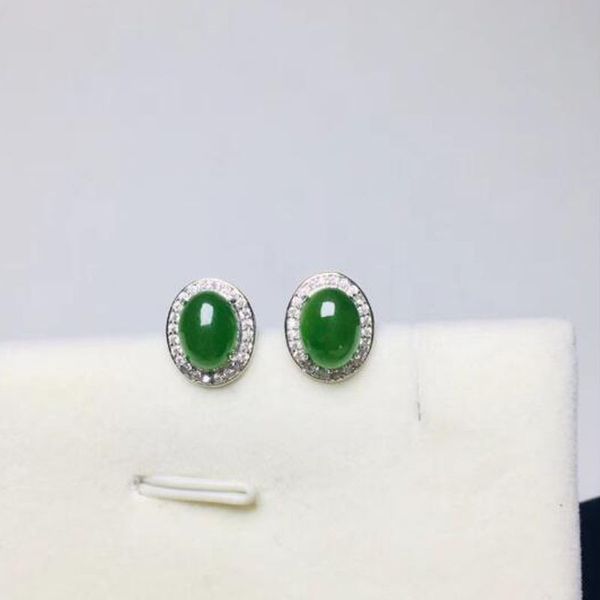 natural hetian jasper earring 925 sterling silver gems 6*8mm fashion jewelry for women, Black;brown
natural hetian jasper earring 925 sterling silver gems 6*8mm fashion jewelry for women, Black;brown