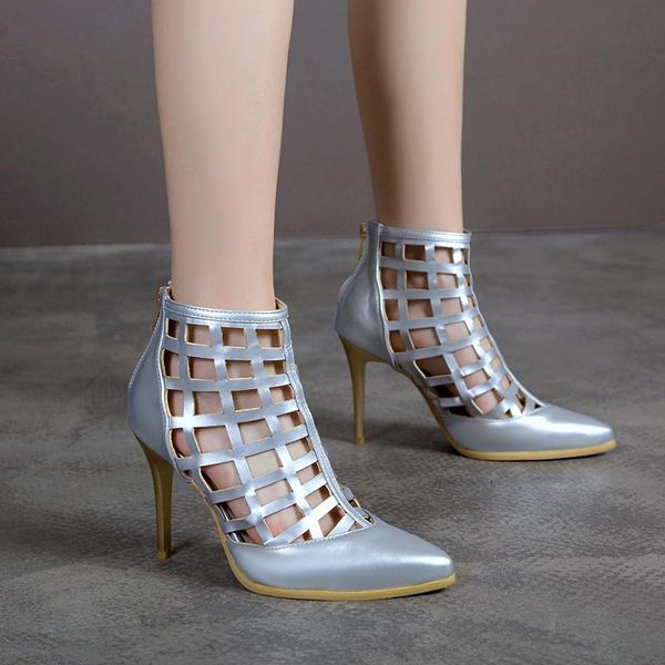 boots 2021 ankle mesh pu leather pointed toe zipper women shoes summer thin high heel ladies size 34-48, Black
boots 2021 ankle mesh pu leather pointed toe zipper women shoes summer thin high heel ladies size 34-48, Black