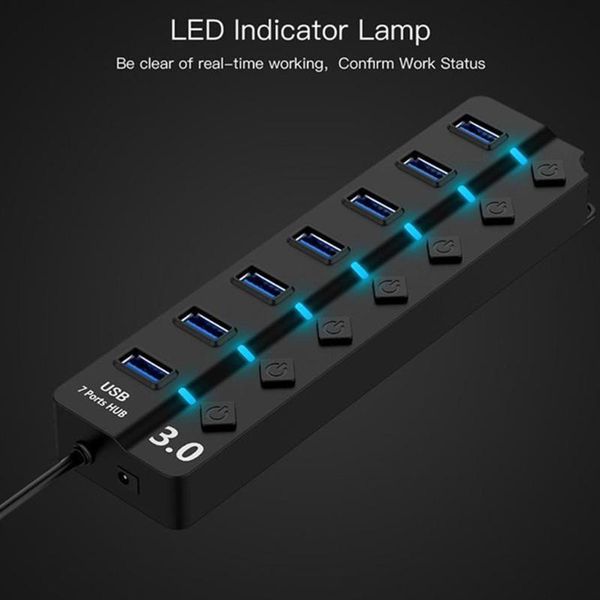 hubs computer adapter usb extend hard disk powered 3.0 hub splitter with individual on/off switches for lapdesktop
hubs computer adapter usb extend hard disk powered 3.0 hub splitter with individual on/off switches for lapdesktop