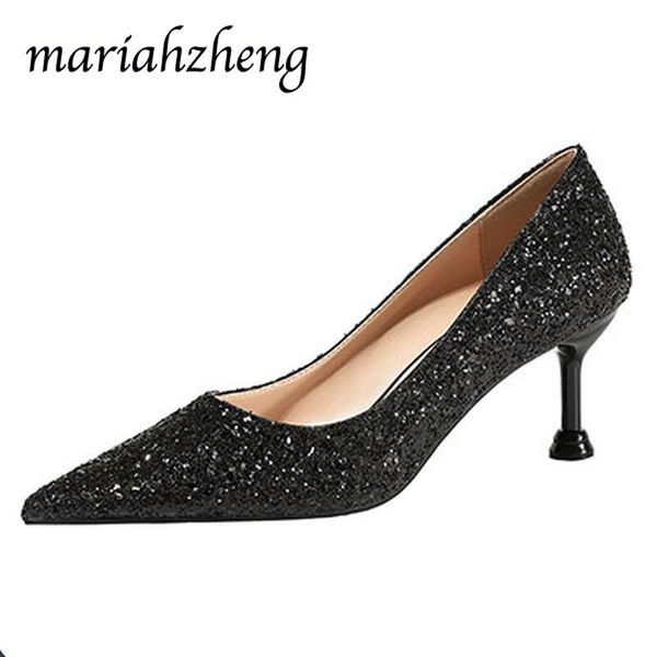 dress shoes meriahzheng 6.5cm pointed toe high heels gradient sequins single fine heel wedding professional women lsj, Black
dress shoes meriahzheng 6.5cm pointed toe high heels gradient sequins single fine heel wedding professional women lsj, Black