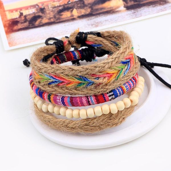 charm bracelets fashion bohemia colorful handwoven rope man beige wood bead bangles for women multilayer jewelry, Golden;silver
charm bracelets fashion bohemia colorful handwoven rope man beige wood bead bangles for women multilayer jewelry, Golden;silver