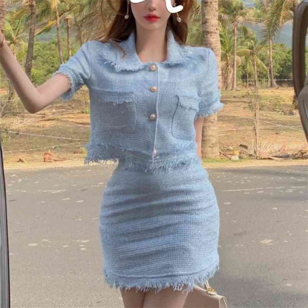 small fragrance french streetwear tweed 2 piece set women crop jacket coat + skirt suits korean two outfits 210514, White
small fragrance french streetwear tweed 2 piece set women crop jacket coat + skirt suits korean two outfits 210514, White