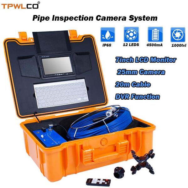 7inch color monitor specialized sewer camera inspection system 8gb sd card dvr 20m cable 25mm industrial endoscope video ip cameras
7inch color monitor specialized sewer camera inspection system 8gb sd card dvr 20m cable 25mm industrial endoscope video ip cameras