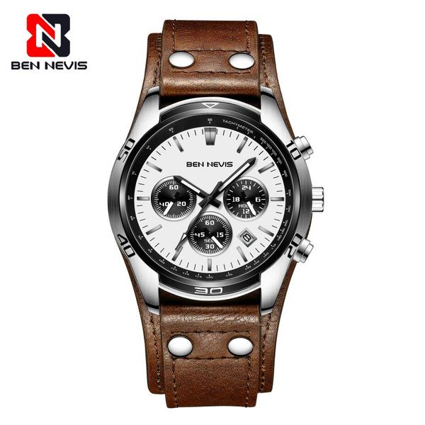wristwatches ben nevis 2021 fashion brand watch men military leather strap quartz male business clock relogio masculino gift, Slivery;brown
wristwatches ben nevis 2021 fashion brand watch men military leather strap quartz male business clock relogio masculino gift, Slivery;brown